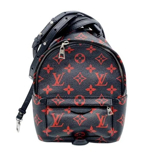 Louis Vuitton Speedy bags in monogram canvas for a classic lookLouis Vuitton Palm Springs Mini Black Monogram Infrarouge Canvas Backpack