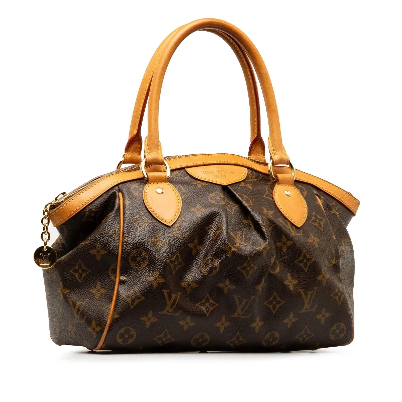 Louis Vuitton bags with a snap - button closure and a decorative charm for styleLouis Vuitton Monogram Tivoli PM (Lufu9P)