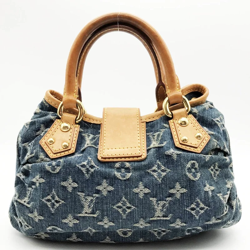 Louis Vuitton crossbody bags with adjustable shoulder straps for comfortLOUIS VUITTON Pretty Monogram Denim Handbag Handheld Bag Blue Ladies Fashion M95020