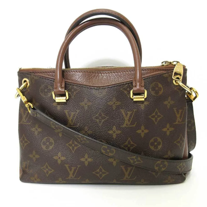 Ladies Louis Vuitton Capucines bags with a detachable shoulder strapLouis Vuitton Palas BB Noisette Brown Handbag Shoulder 2way Ladies Monogram M43235