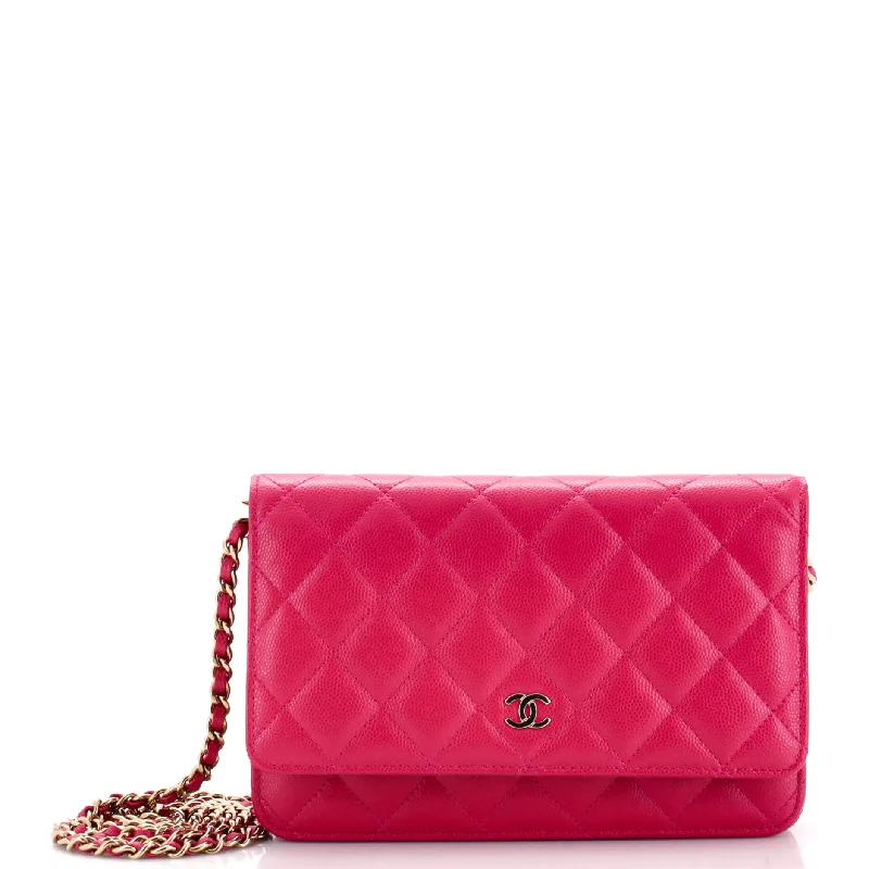 Chanel bags for a polished and professional appearanceWallet on Chain Quilted Caviar