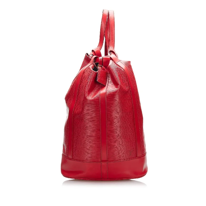 Louis Vuitton handbags with a back - zip pocket for storing valuablesLouis Vuitton Randonnée PM Red Epi