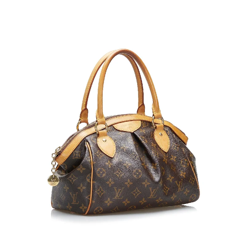 Louis Vuitton handbags with a patent - leather finish for a shiny lookLouis Vuitton Monogram Tivoli PM (Omnljh)