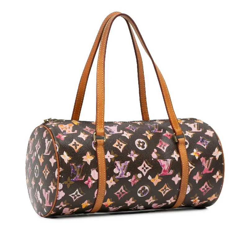 Louis Vuitton Petite Malle bags with a hard - shell structure for uniquenessLouis Vuitton Richard Prince Monogram Aquarelle Papillon 30 (1khTmr)