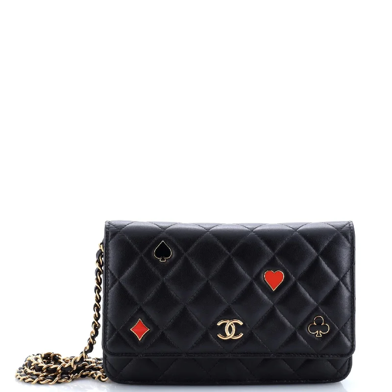 Chanel Vintage Inspired Handbag for Retro LoversCoco Casino Wallet on Chain Quilted Lambskin