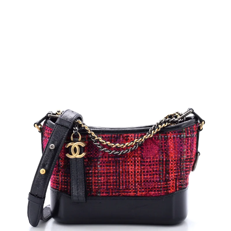 Chanel bags with iconic stitching detailsGabrielle Hobo Quilted Tweed and Calfskin Small