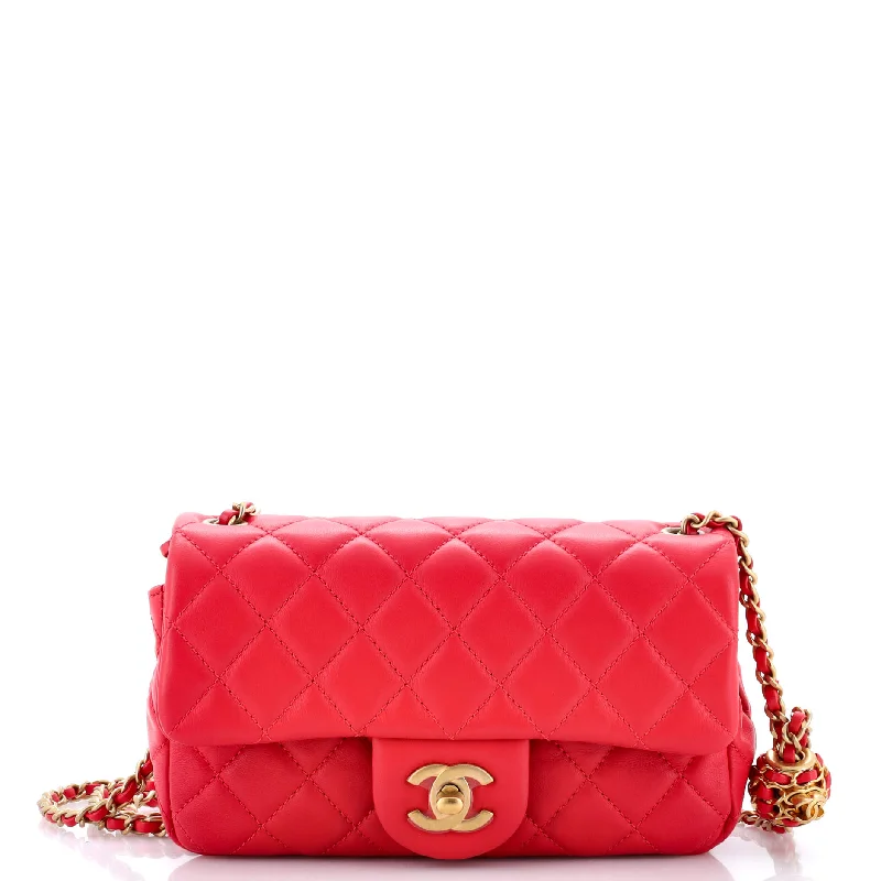 Chanel bags with the perfect balance of luxury and functionalityPearl Crush Flap Bag Quilted Lambskin Mini