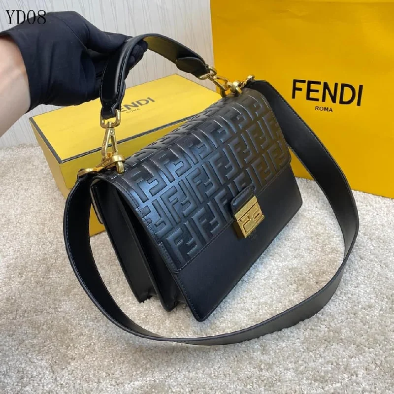 Fendi By The Way bags with a 3D - printed FF logo for a modern and textured lookFendi Kan I Bag