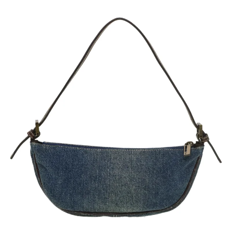 Fendi Sunshine Shopper bags with a contrast - stitched handle for a unique and stylish lookFENDI Accessory Pouch Denim Blue  bs4715