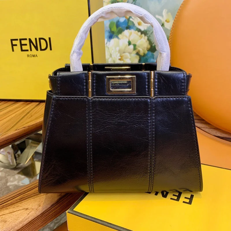 Fendi handbags with a metallic - finish FF logo for a bold and glamorous lookBC - FENDI BAGS - 1043