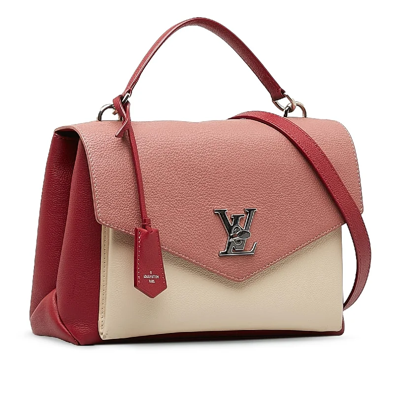 Louis Vuitton handbags with a beaded trim for a touch of glamourLouis Vuitton MyLockMe Handle Bag (2e6IYQ)