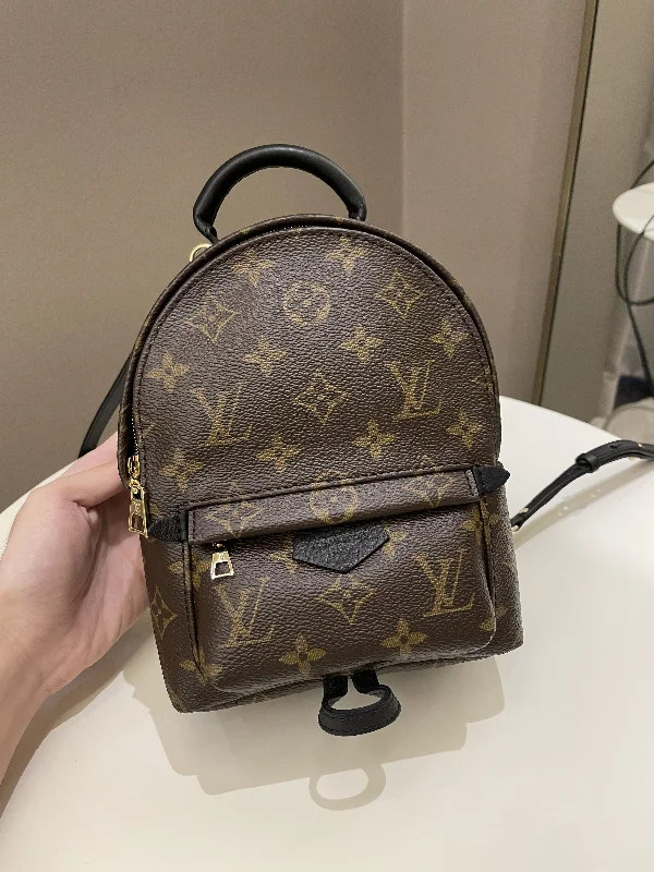 Louis Vuitton Alma bags with a monogram - embossed leather surfaceLouis Vuitton Palm Spring Mini Backpack Classic Monogram