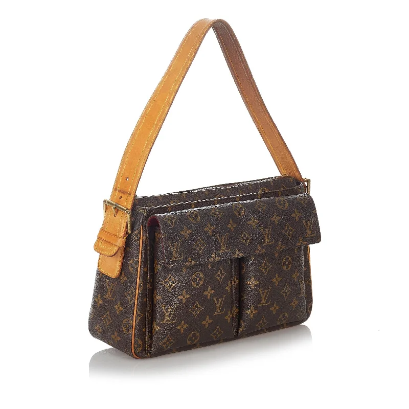 Ladies Louis Vuitton shoulder bags with a tassel decoration for charmLouis Vuitton Monogram Viva-Cite GM (26868)