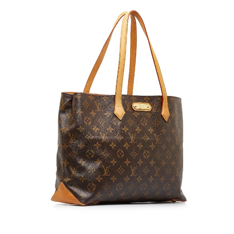 Louis Vuitton backpacks with a padded back panel for comfort during long - wearLouis Vuitton Monogram Wilshire MM (r4NOU2)