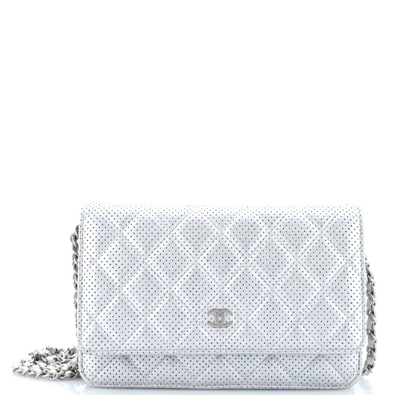 Chanel bags for the minimalist fashionWallet on Chain Quilted Perforated Lambskin