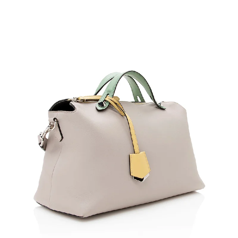 Fendi handbags with a perforated leather detail for a breathable and unique designFendi Calfskin By The Way Large Satchel - FINAL SALE (SHF-19550)