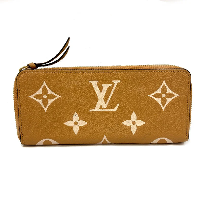 Louis Vuitton crossbody bags in a bold red color for a statementLouis Vuitton Portefolio Claimans M81460 Bi-colour Monogram Amplant Arizona Long Wallet Wallet