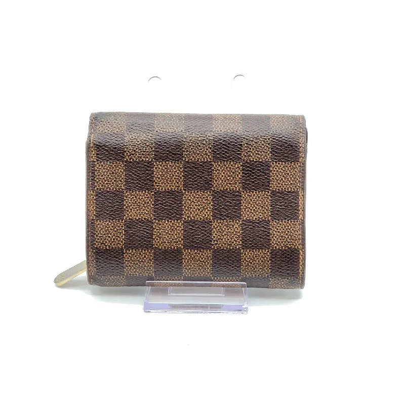 Louis Vuitton backpacks with a hidden back pocket for securityLouis Vuitton Portefeuille Damier Ebene Wallet