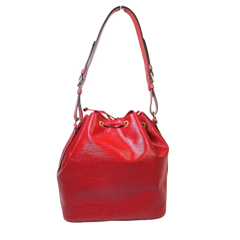 Louis Vuitton Twist bags with a contrast - colored interior for visual interestLouis Vuitton Red Leather Noe shopper bag