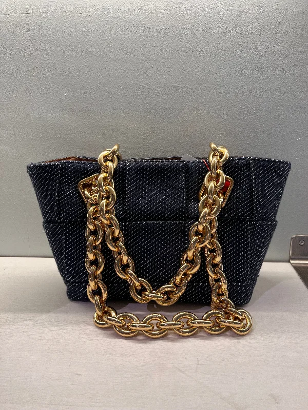 Bottega Veneta bags made of high - quality calfskinBottega Veneta Arco Chain Blue Handbag in Denim SYCC119