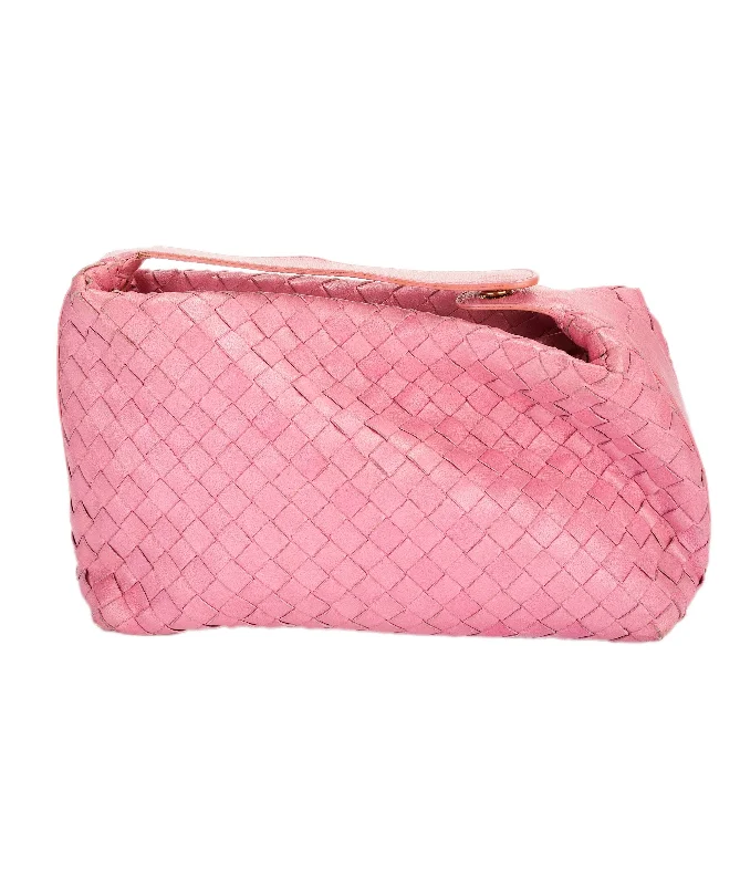 Bottega Veneta bags with leather - stitched detailsBottega pink intrecciato pochette bag  - AJC0845