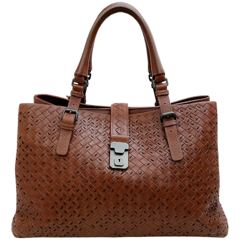 Bottega Veneta bags for meditation retreatsBottega Veneta Roma Brown Intrecciato Leather Satchel