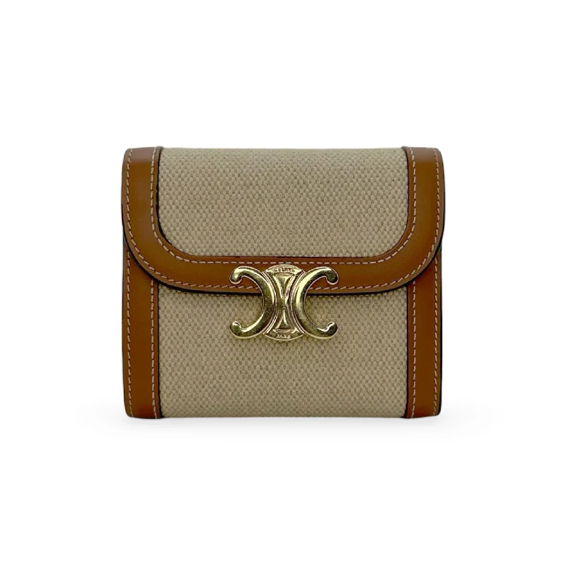 Customizable Celine Bags with Personalized AccessoriesCELINE: Triomphe Canvas Wallet