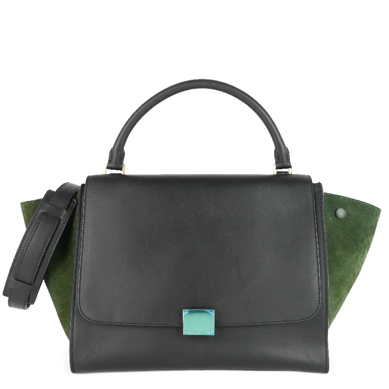 Art - Inspired Celine Bags for Art LoversTrapeze Calfskin Leather and Suede Bag