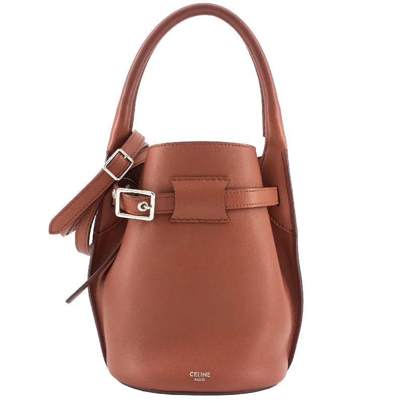 Monogrammed Celine Bags for a Personalized TouchBig Bag Nano Calfskin Leather Bucket Bag