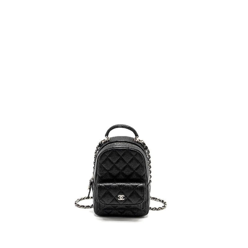 Chanel bags perfect for everyday elegChanel 24P Mini Backpack/Crossbody Bag Caviar Black SHW (Microchip)