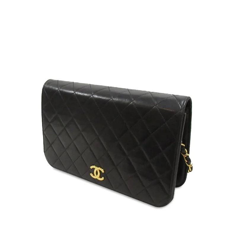 Chanel bags with iconic gold chainsChanel CC Quilted Lambskin Full Flap (asJbUd)