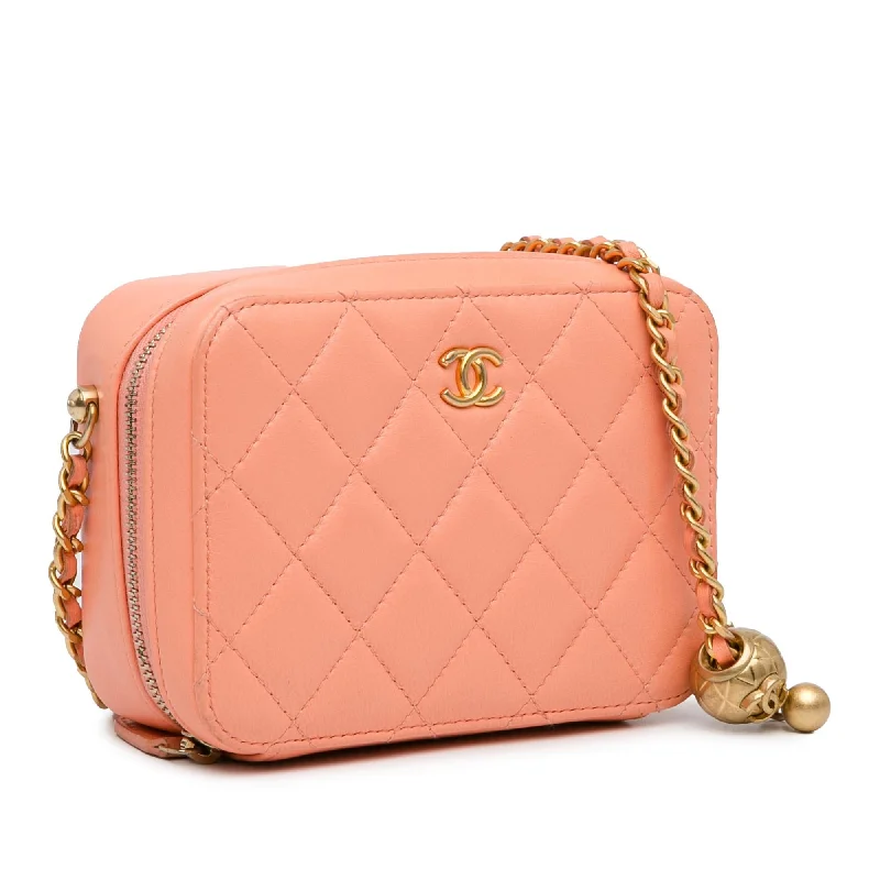 Chanel Lightweight Handbag for Daily ErrandsChanel CC Quilted Lambskin Pearl Crush Camera Bag (Pv1zqe)