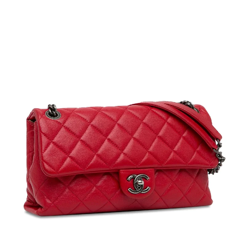 Chanel Small Crossbody Bag for TravelChanel CC Quilted Lambskin Single Flap (srjhdn)