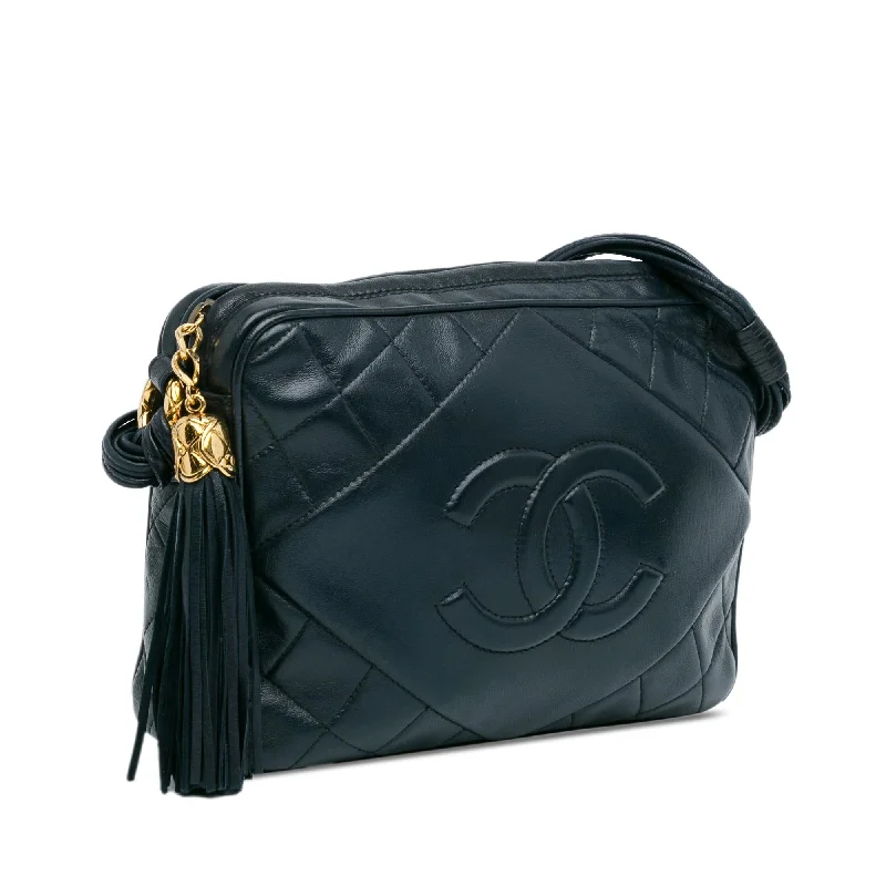 Chanel All - Match Handbag for Versatile StylingChanel CC Quilted Lambskin Tassel Camera Bag (P5tGZz)