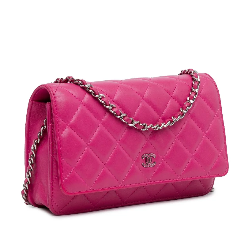 Chanel bags for women with a taste for high fashionChanel CC Quilted Lambskin Wallet On Chain (CEhNf2)