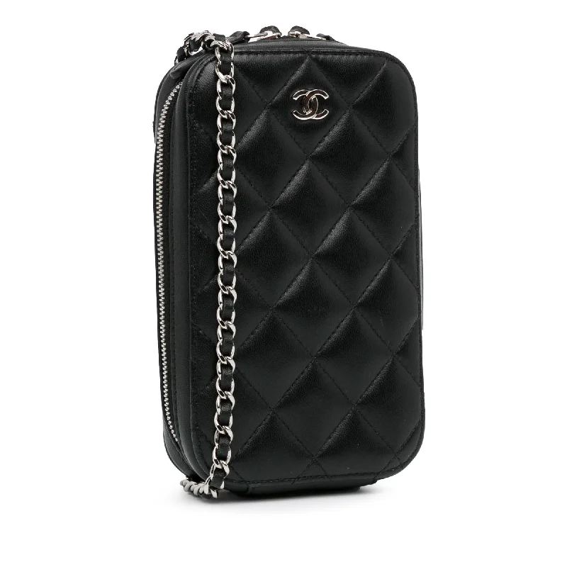 Chanel bags sale 2025Chanel CC Quilted Lambskin Zip Phone Case (6GbcPW)