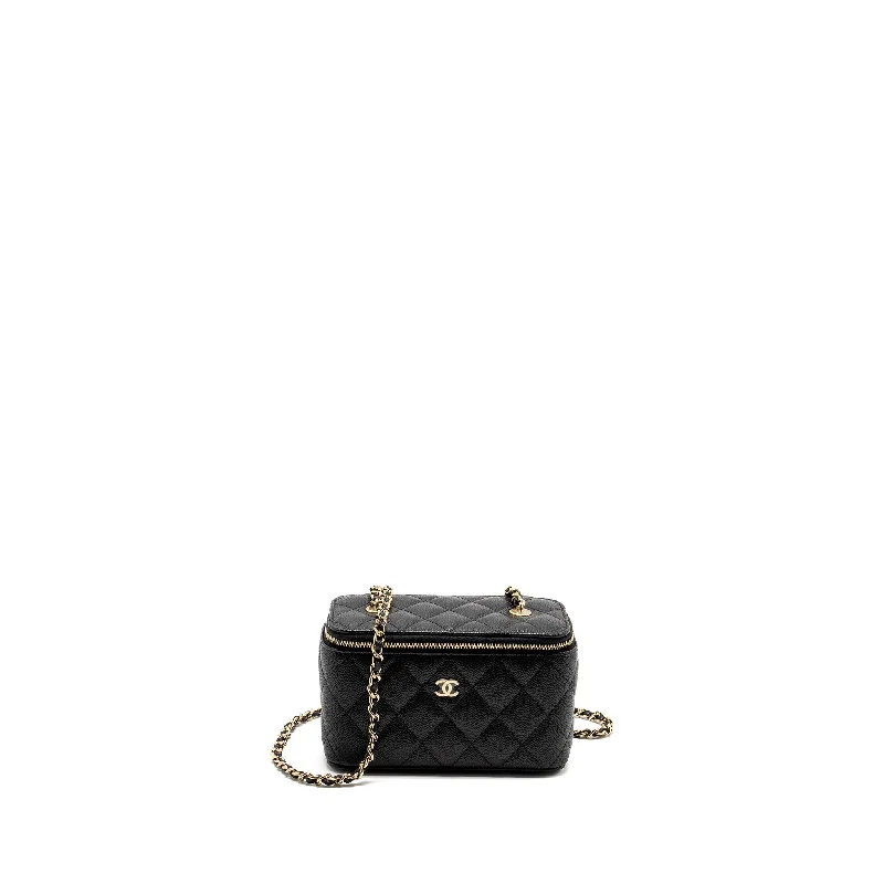 Chanel Designer Handbag with Unique DesignCHANEL Long Vanity With Chain Caviar Black LGHW