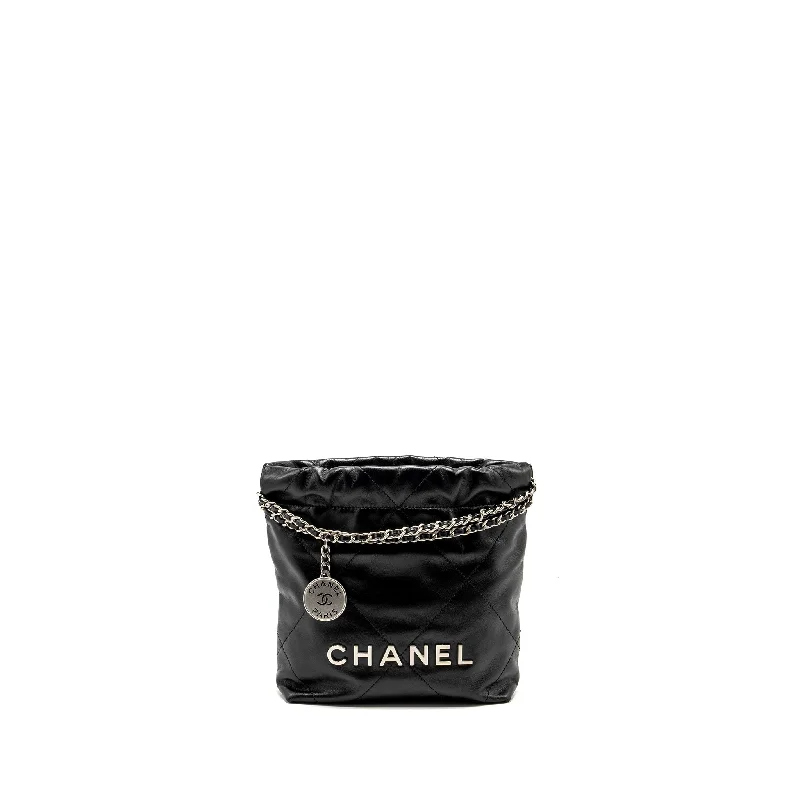 Chanel bags perfect for everyday elegChanel mini 22 Bag Shiny Calfskin Black SHW (Microchip)