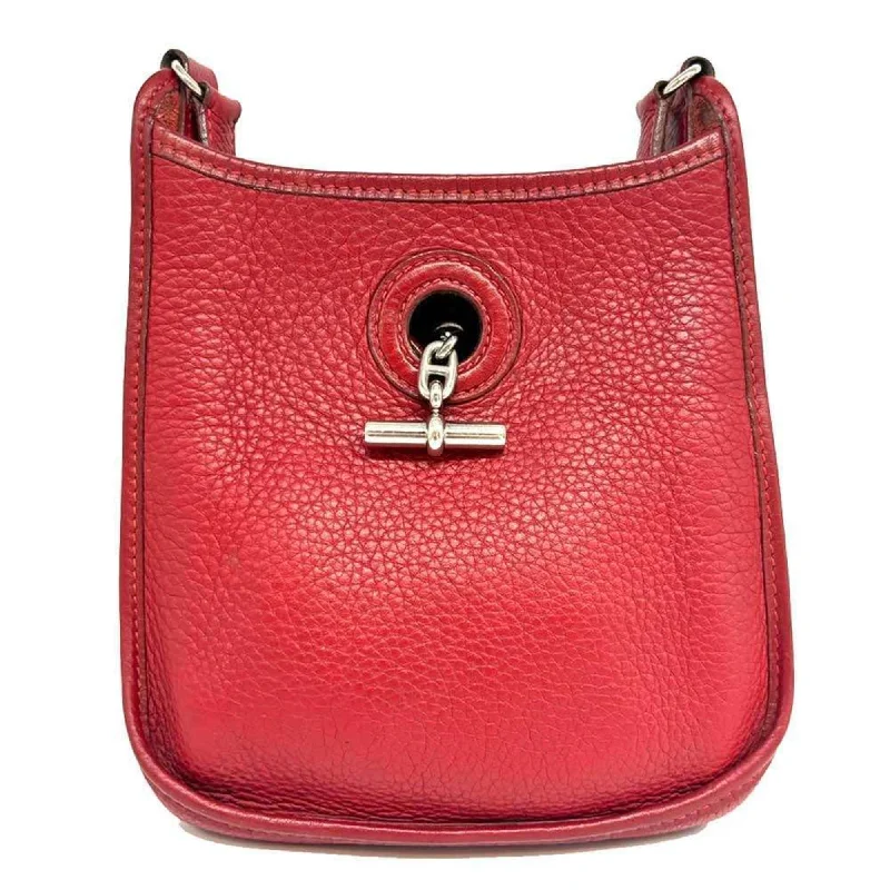 Chanel Luxury Handbag for High - End EventsHermes Vespa TPM Shoulder Bag Taurillon Red Leather Mantel Chain CHANEL